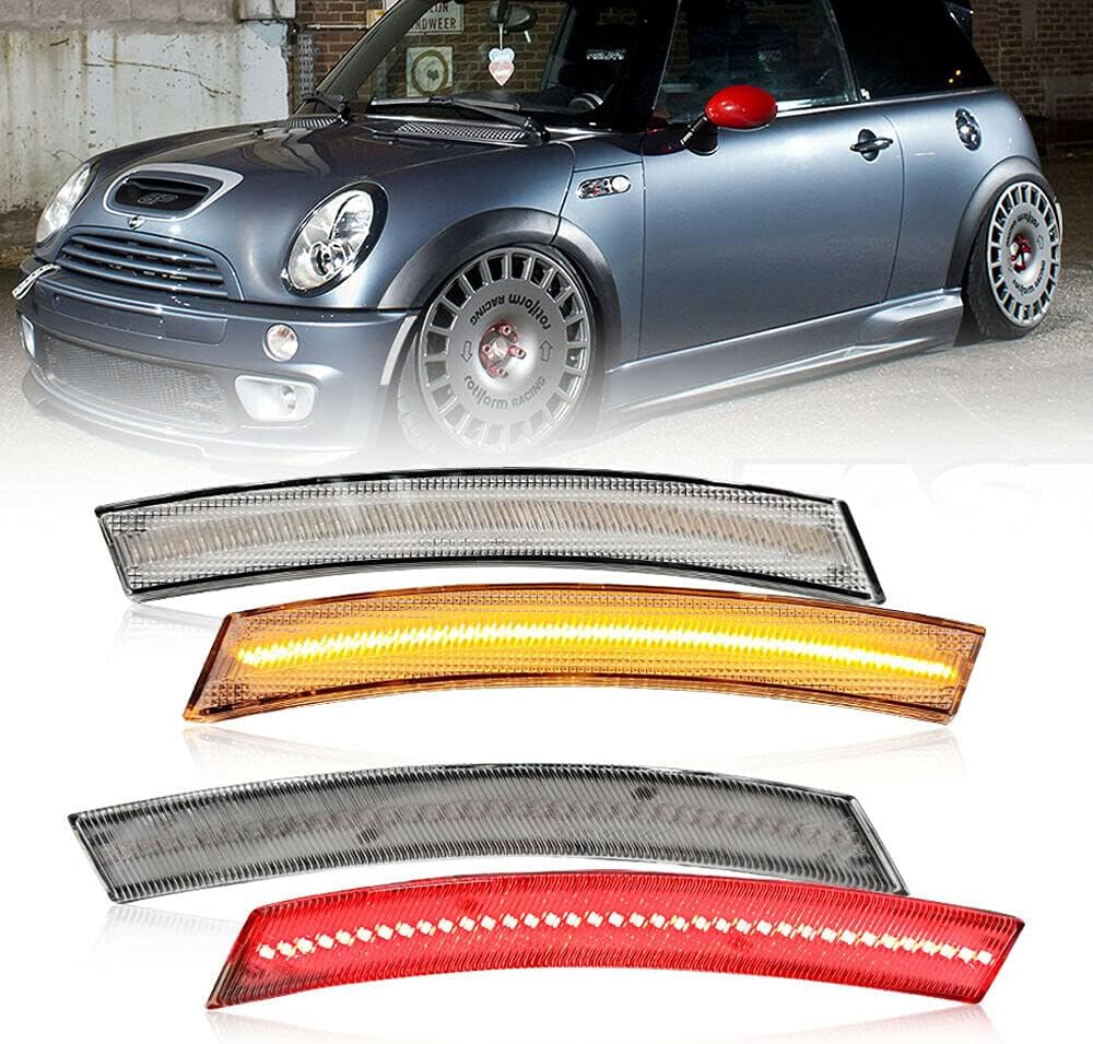 Smoked Amber Red Led Side Marker Light Assembly Pack of 2 C159
