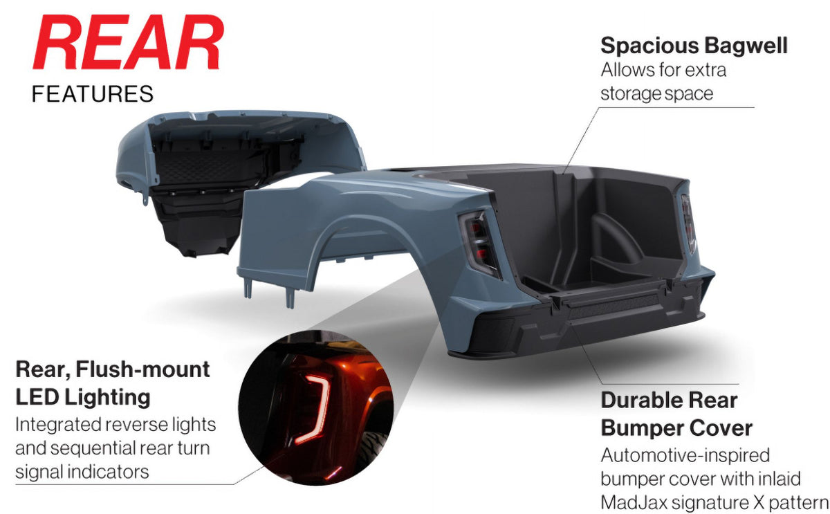 Deep Sea Metallic Body Kit for E-Z-GO RXV Golf Cart M569463