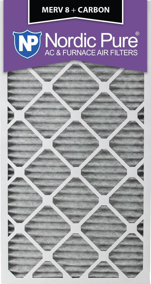 14x30x1 MERV 8 Pleated Carbon Furnace Air Filters 6 Pack S9923