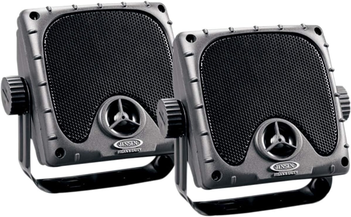 Black Weatherproof Surface Mount Speakers, Pack of 2 N133342