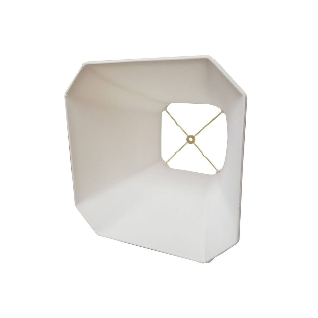 White Square Cut Corner Bell Lamp Shade M2060