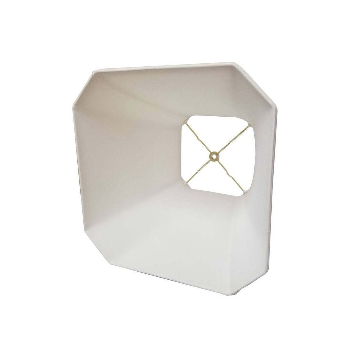White Square Cut Corner Bell Lamp Shade M2060