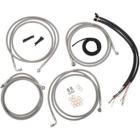 Stainless Braided Complete Handlebar Cable Brake Clutch Line Wire Kit O197898