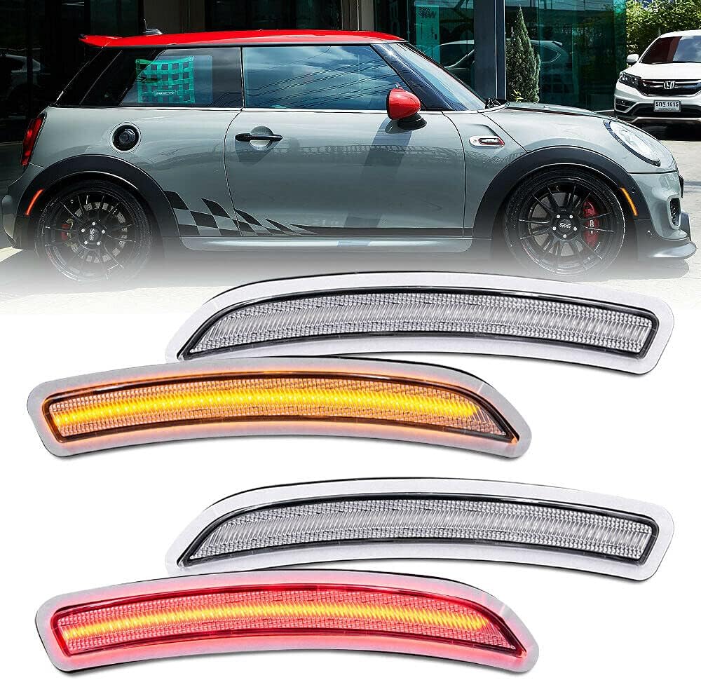Smoked Amber Red Led Side Marker Light Assembly Pack of 2 C159