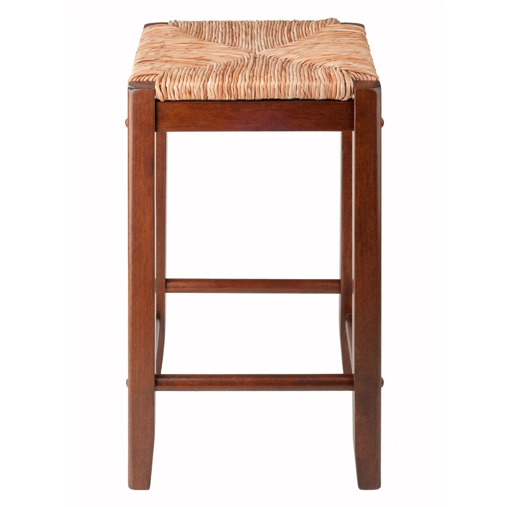3-Pc Drop Leaf High Table with 2 Rush Seat Stools L56650