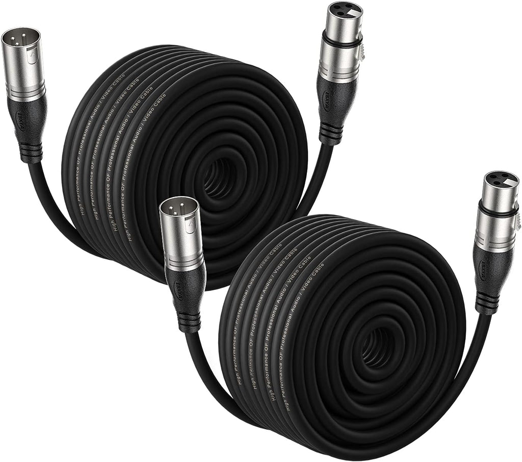 100 Ft XLR Microphone Cable, Black H451322