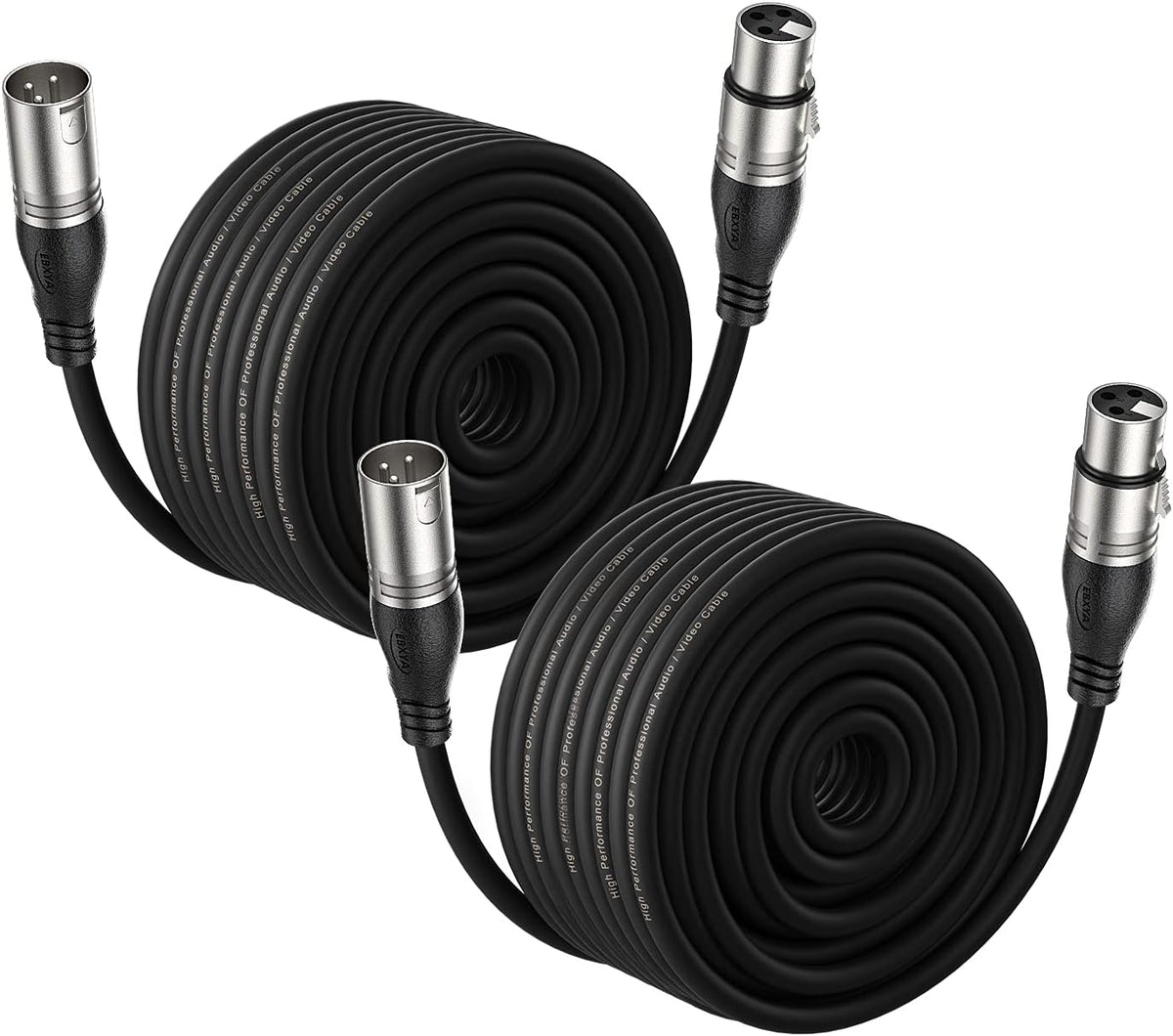 100 Ft XLR Microphone Cable, Black H451322
