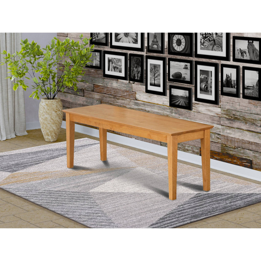 Wooden Seat Single Dining Bench (Cappuccino) A9322