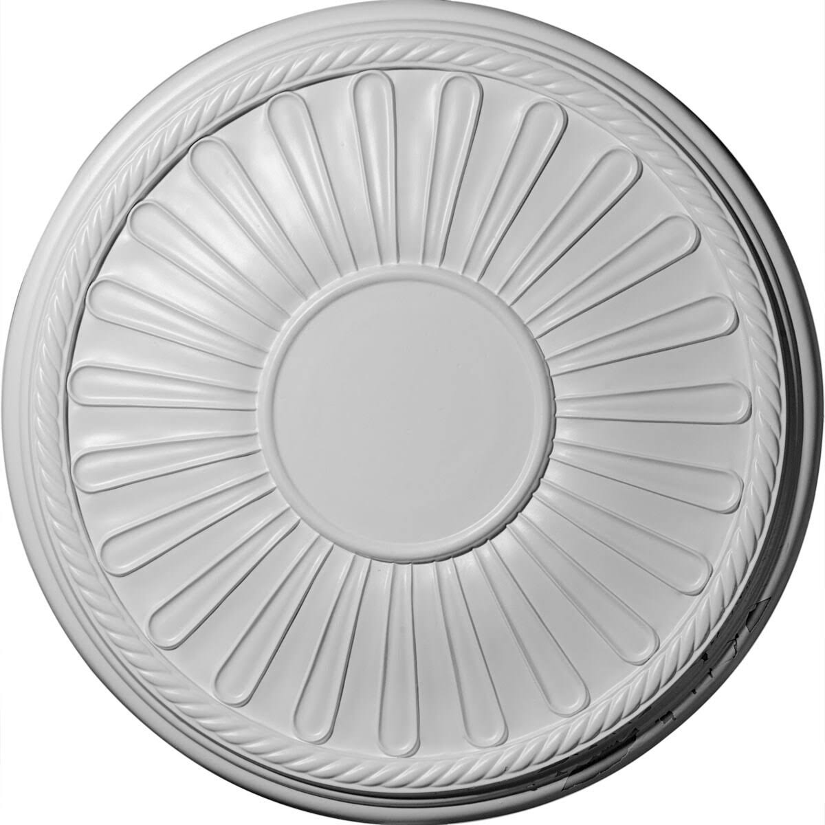 19 7/8x22OD x 1 1/4x22P Ceiling Medallion Hand-Painted Firebrick E827