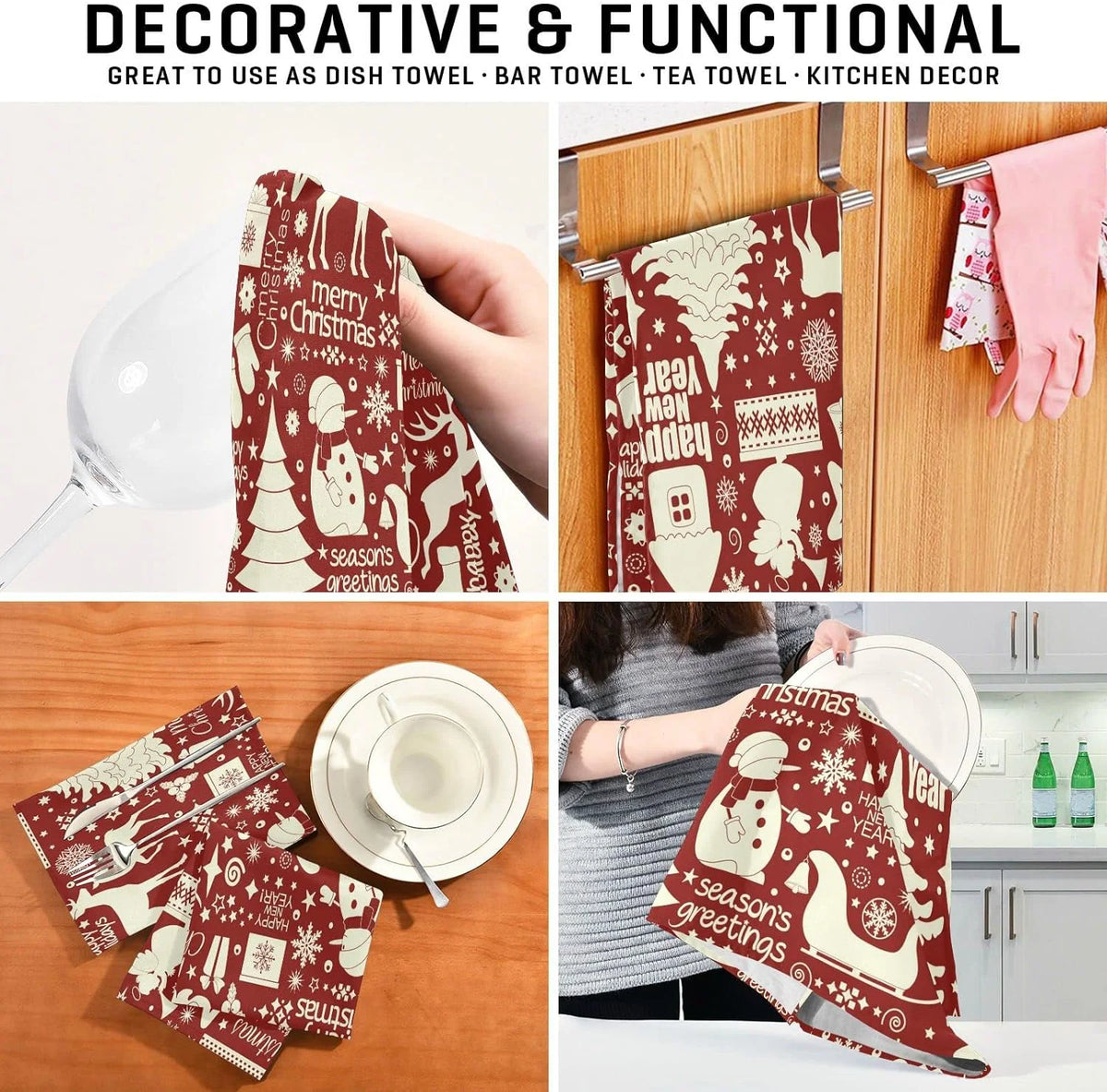 6Pcs Kitchen Dish Towel Set L60876