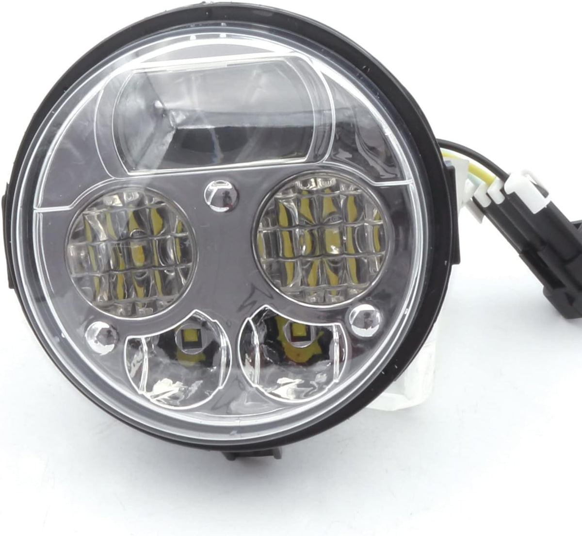 Pair Chrome 4.5 inches High Low Beam LED Headlight Assembly V610