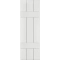 12 in. x 29 in. Primed Western Red Cedar Board and Batten Shutters Pair C187002
