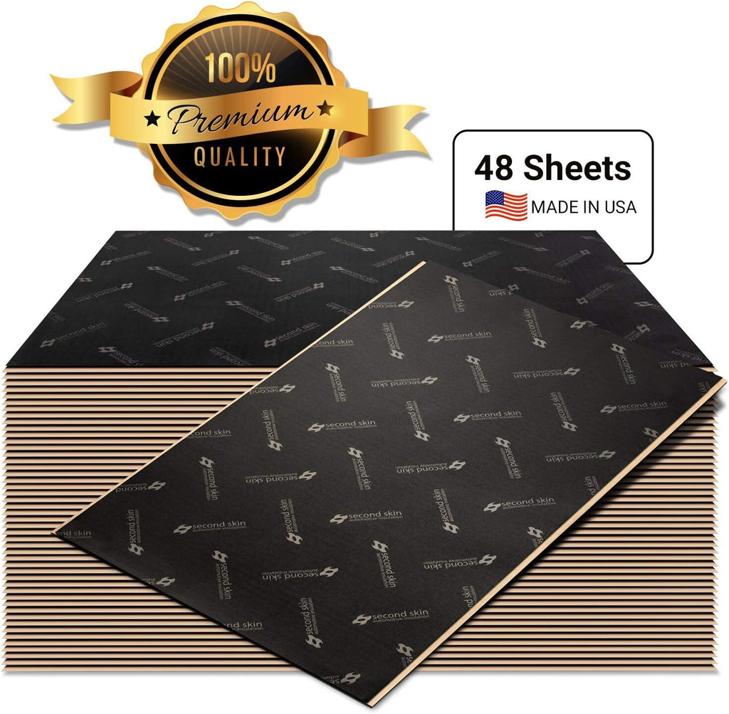 Butyl Rubber Car Sound Deadening Mat (2mm, 13.67 Sq Ft, 8 Sheets) Q441