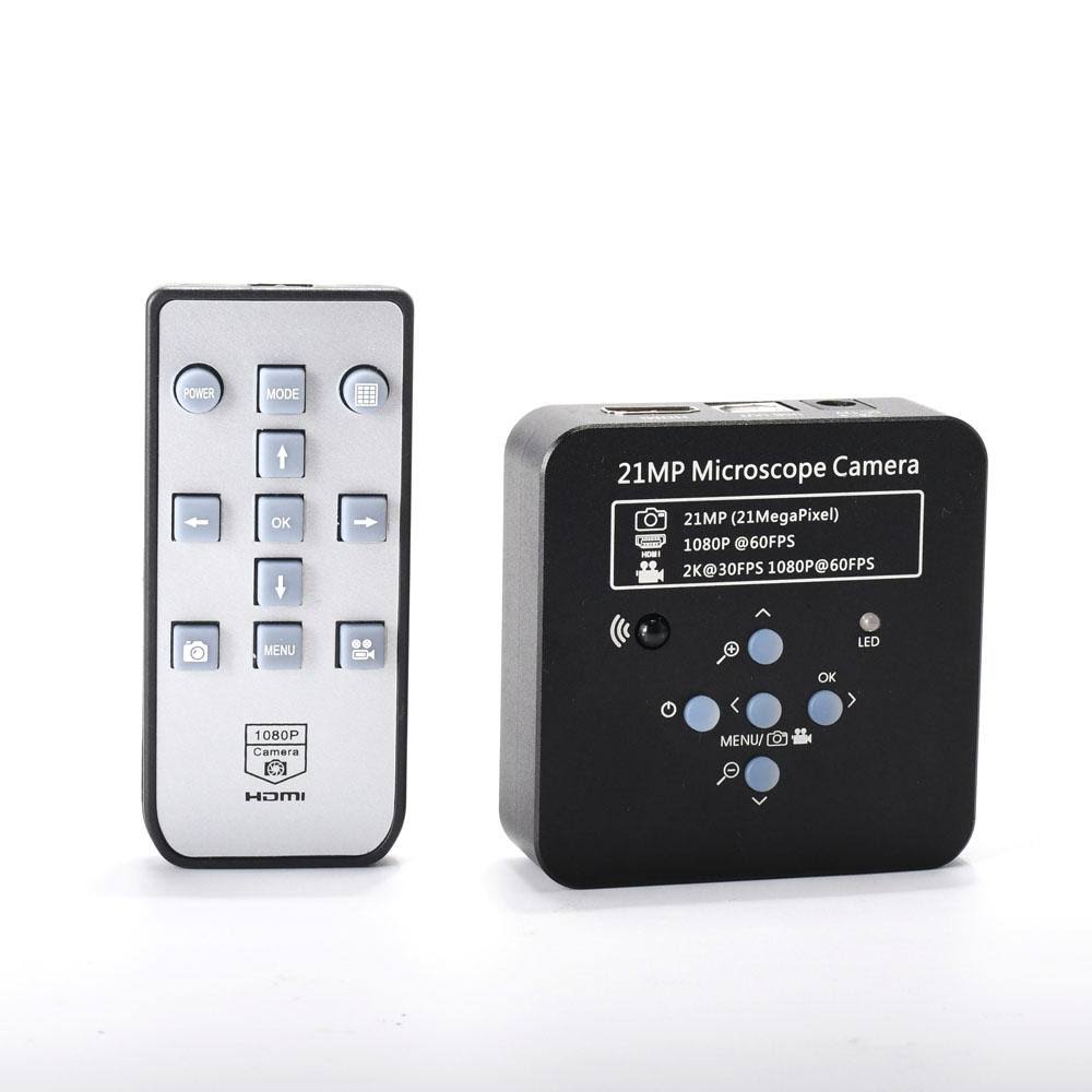 1080p 60fps 2K 21MP 100x 180X 300x C-Mount Lens HDMI USB Industrial Digital Video Microscope Camera O517