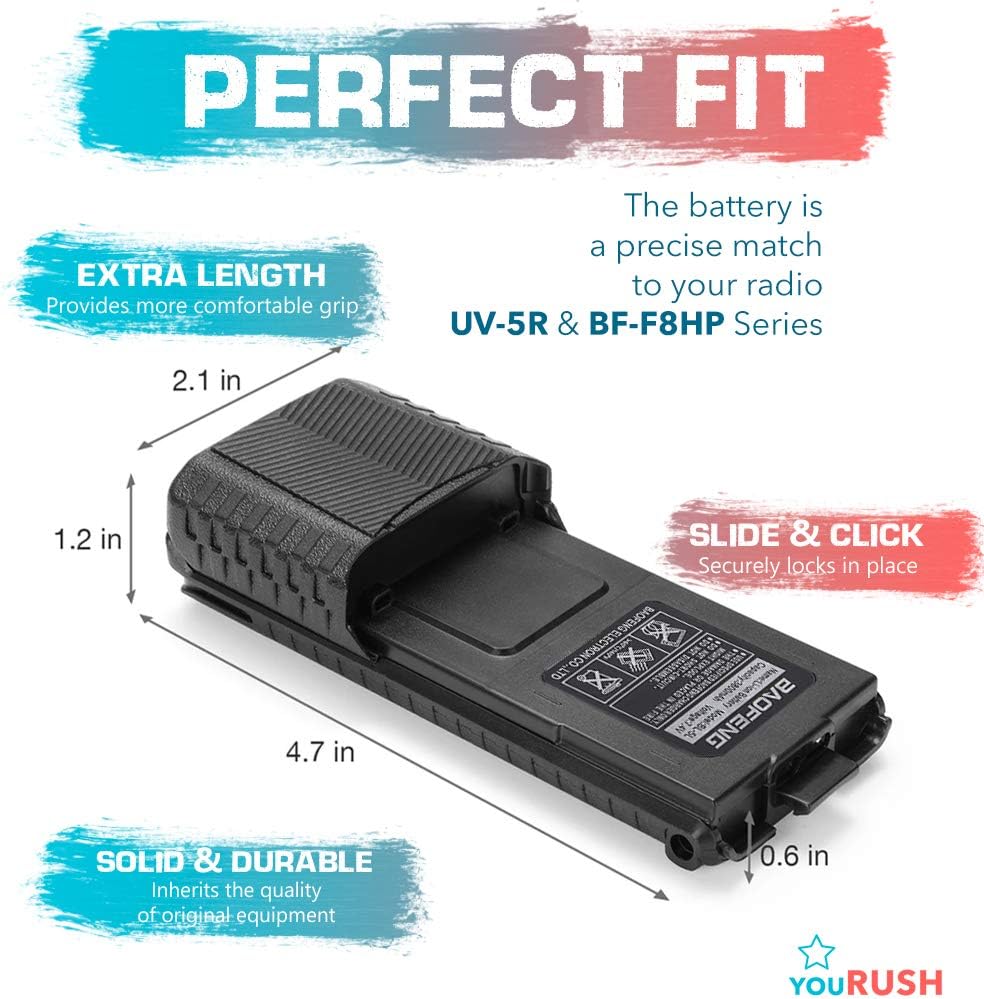 2 Pack 3800 mAh Extended Battery with USB Charging Cables H615
