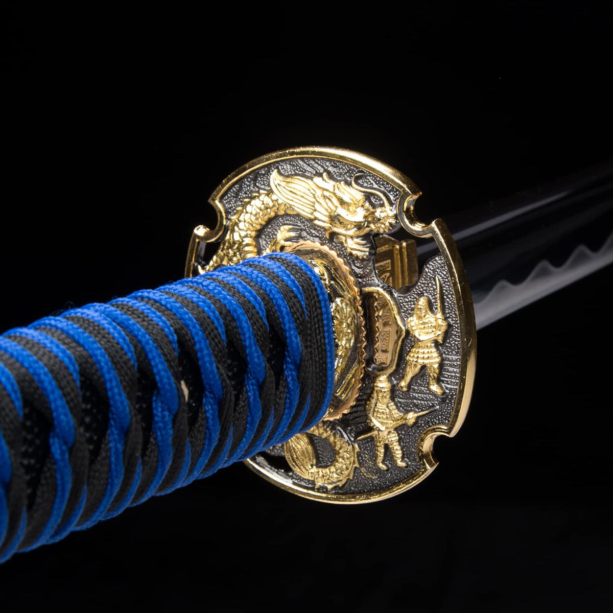 Blue Hand Forged Clay Tempered High Carbon Steel Katana B9655