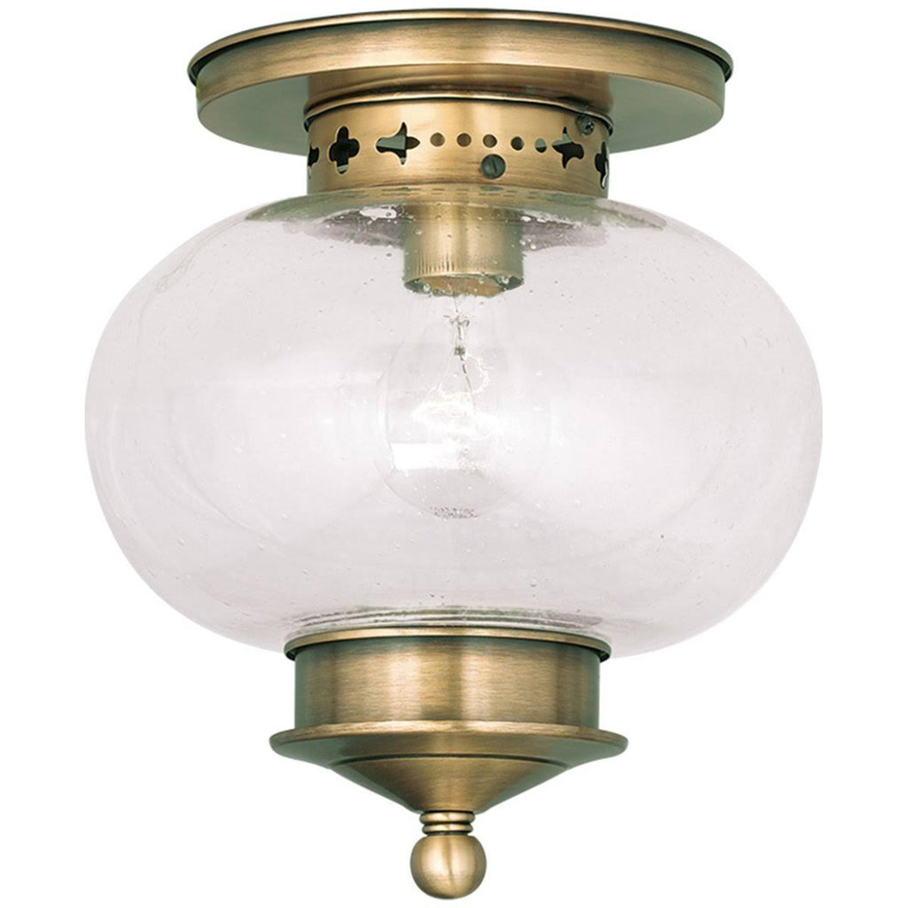Antique Brass 1 Light Ceiling Mount A630393