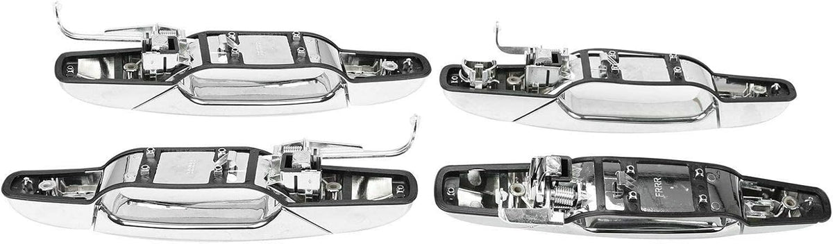 Chrome Door Handles Kit, Front Rear Left Right, Pack of 2 Z2043
