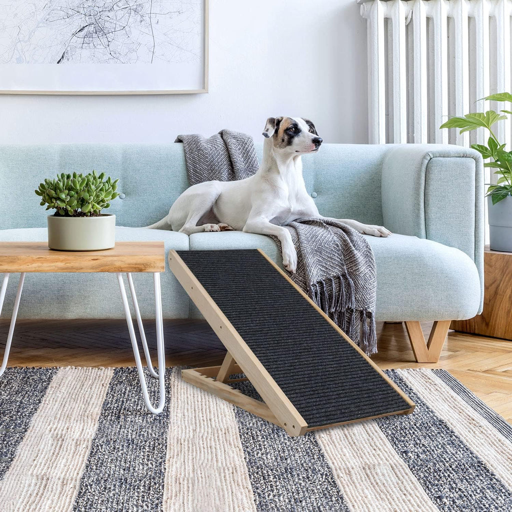 Adjustable Pet Ramp for Couch or Bed with Paw Traction Mat Q851920