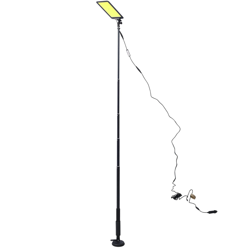 LED Camping Light, 12V 10000 Lumen Portable Outdoor Light with Telescoping Pole Magnetic Base D243