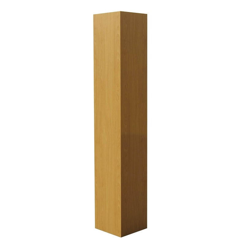 Natural Wood 4 Tier Corner Bookcase F5651