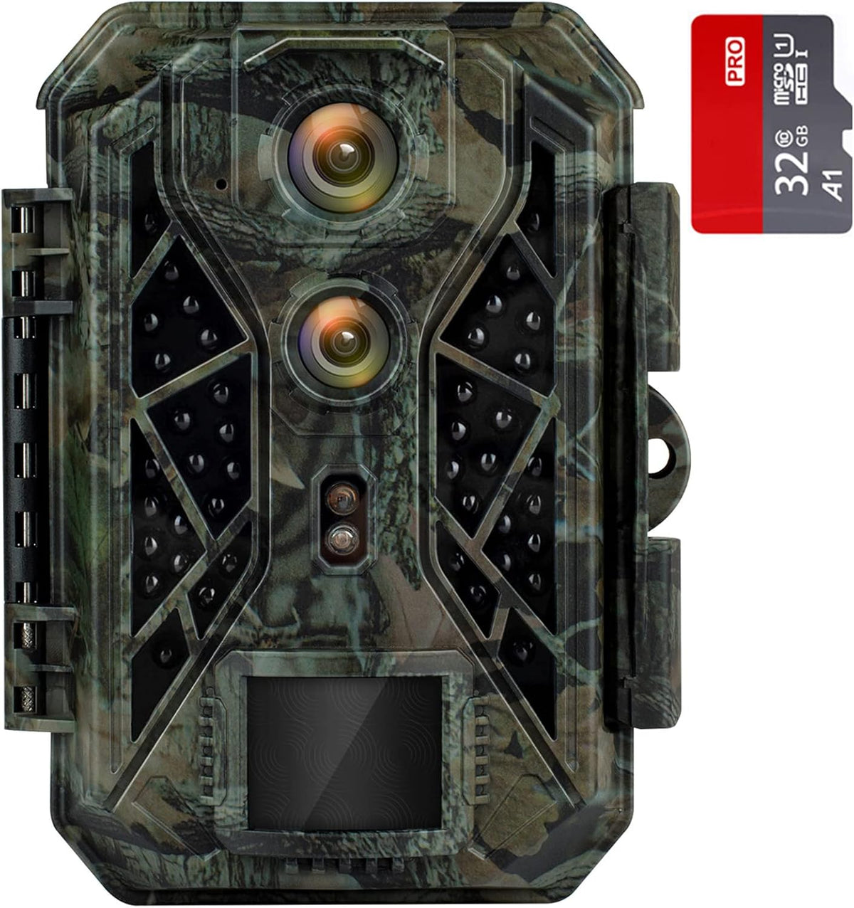 4K 32MP Dual Lens Trail Camera with Night Vision and 32GB Card L903