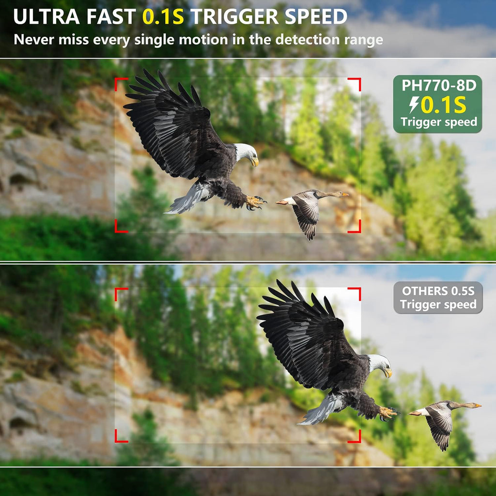 4K 32MP Dual Lens Trail Camera with Night Vision and 32GB Card L903