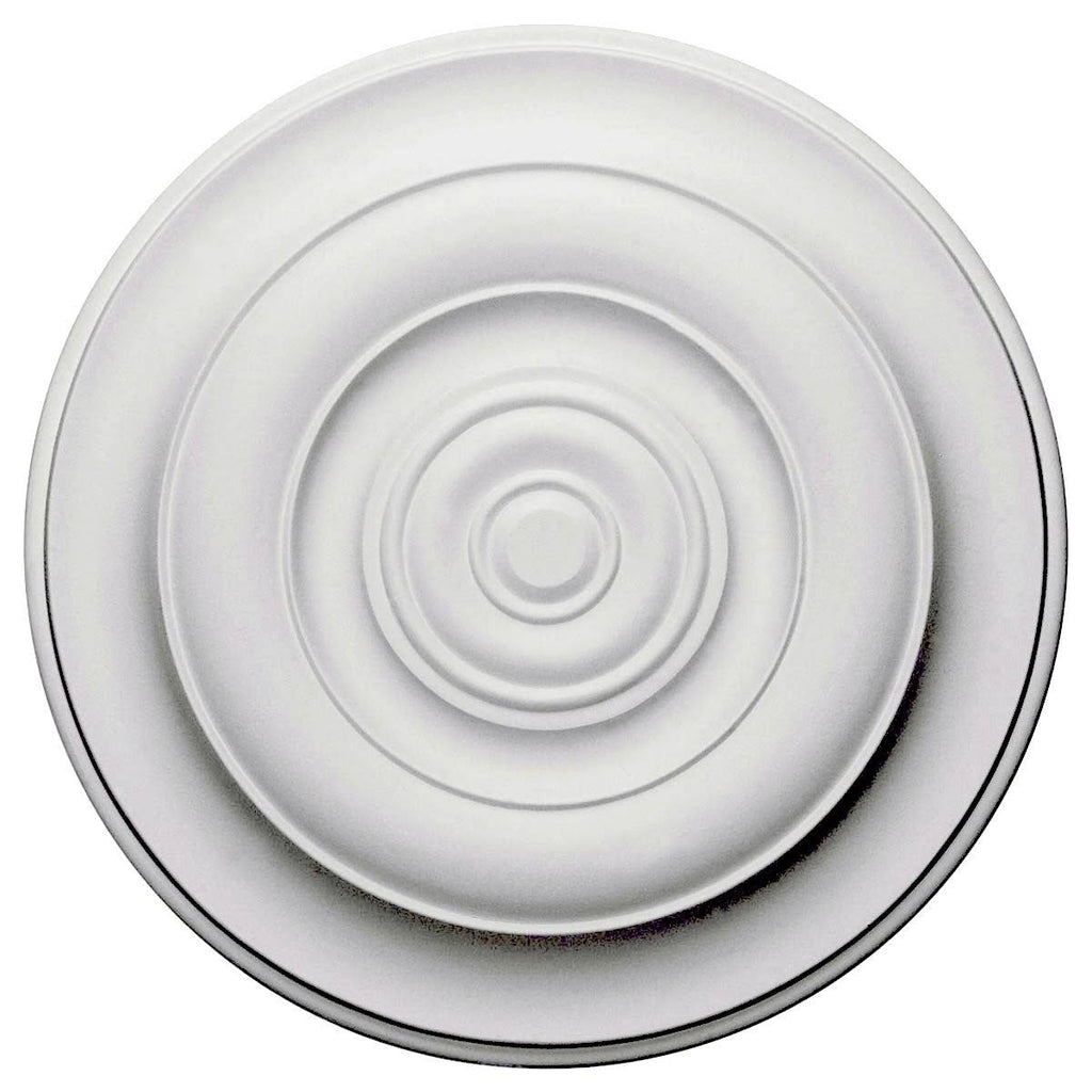 18x22OD x 1 1/2x22P Hand-Painted Jet Black Ceiling Medallion O961422