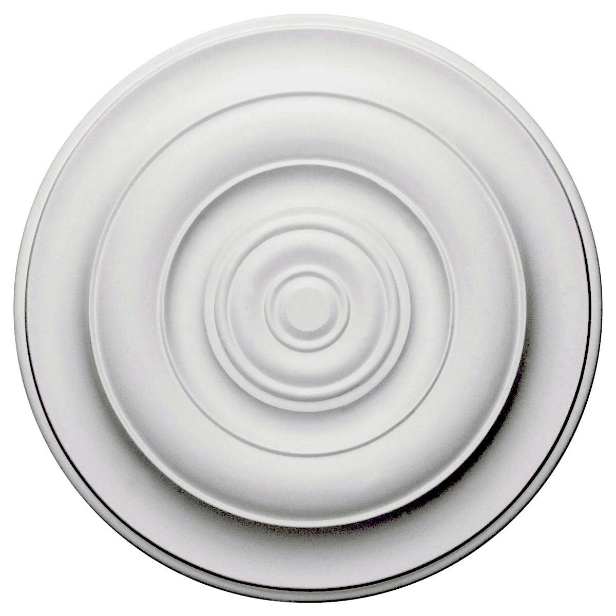 18x22OD x 1 1/2x22P Hand-Painted Jet Black Ceiling Medallion O961422