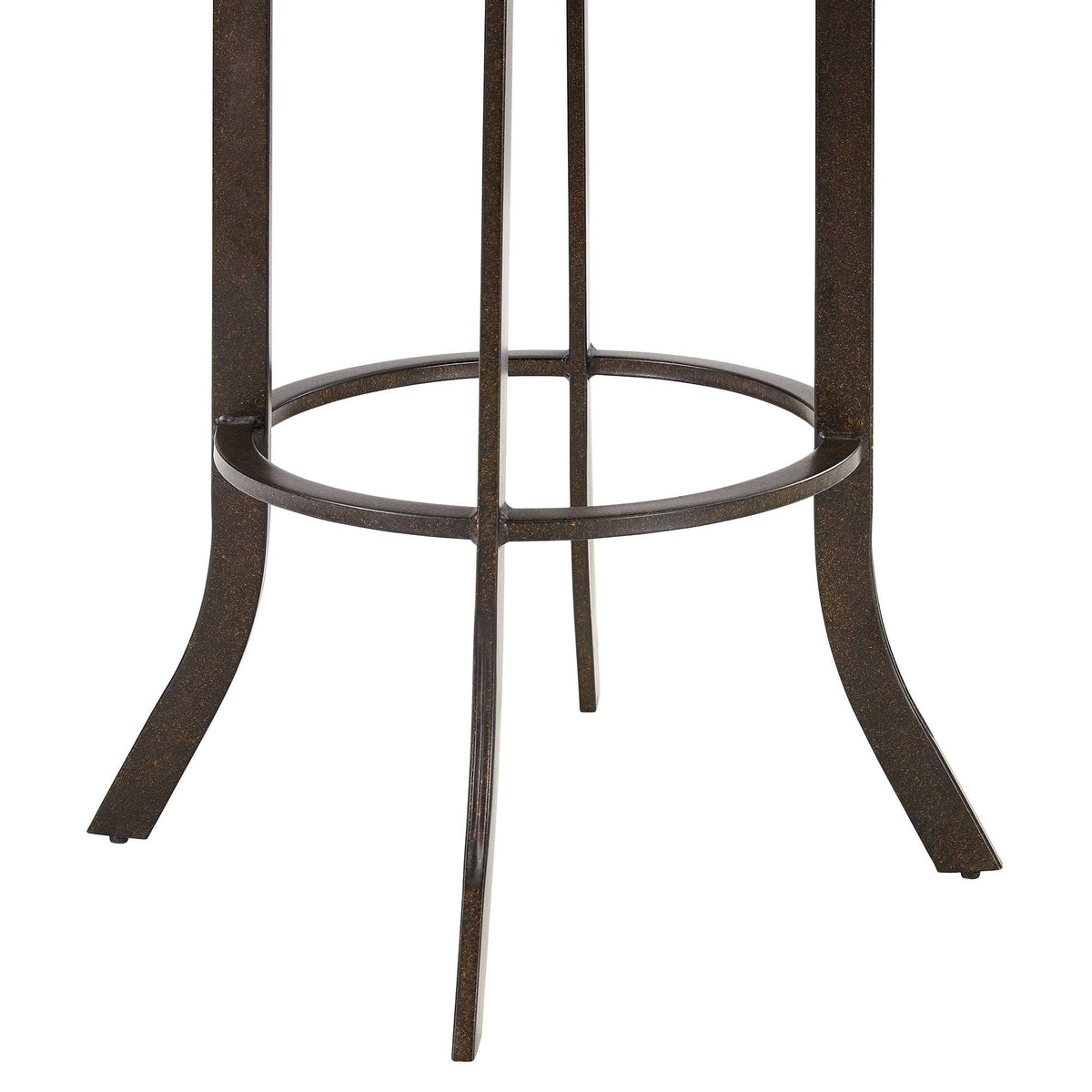 Auburn Bay and Brown Faux Leather Swivel Bar Stool G9055