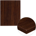 Rectangular High-Gloss Walnut Resin Table Top X942