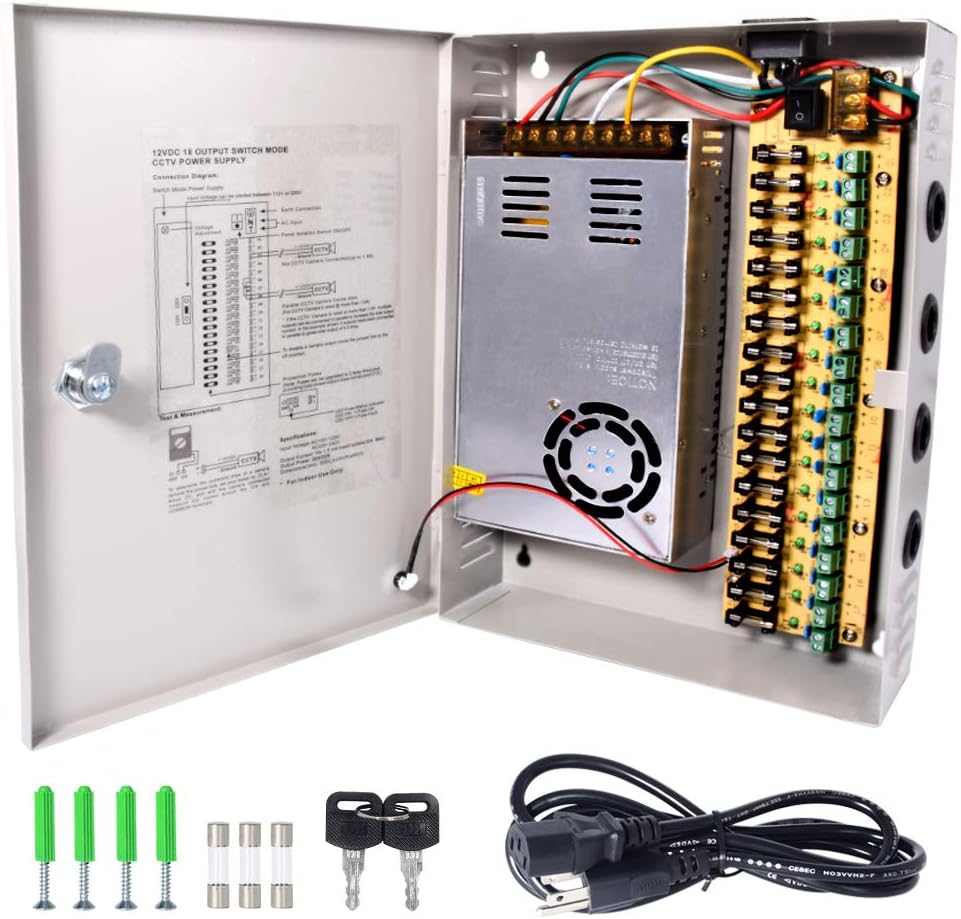 CCTV Power Supply 18CH 12V 30 Amp L97928