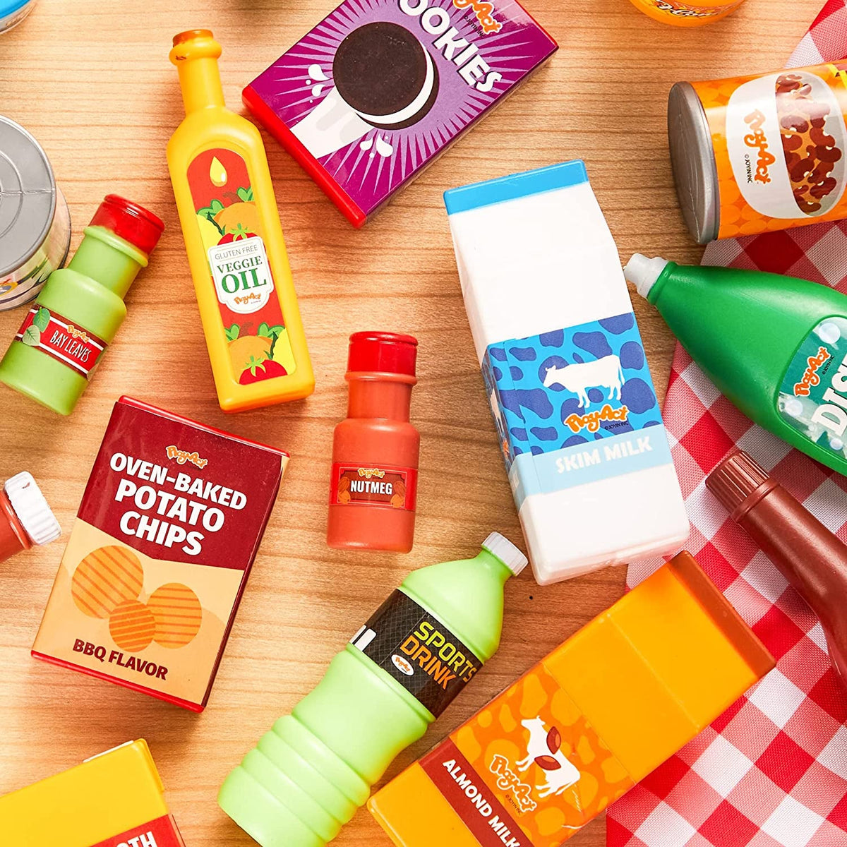 30Pcs Play Food Grocery Cans P765