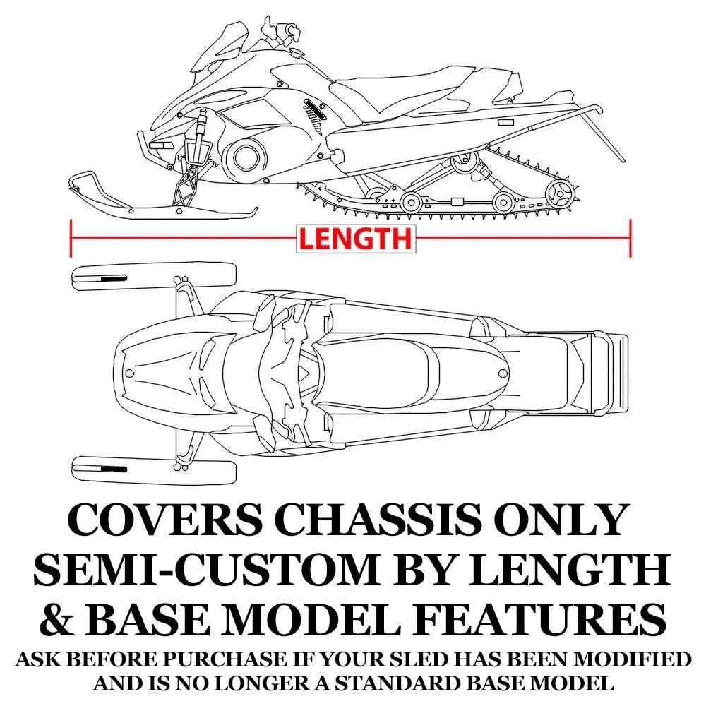 Trailerable 600 Denier Snowmobile Cover Y6494