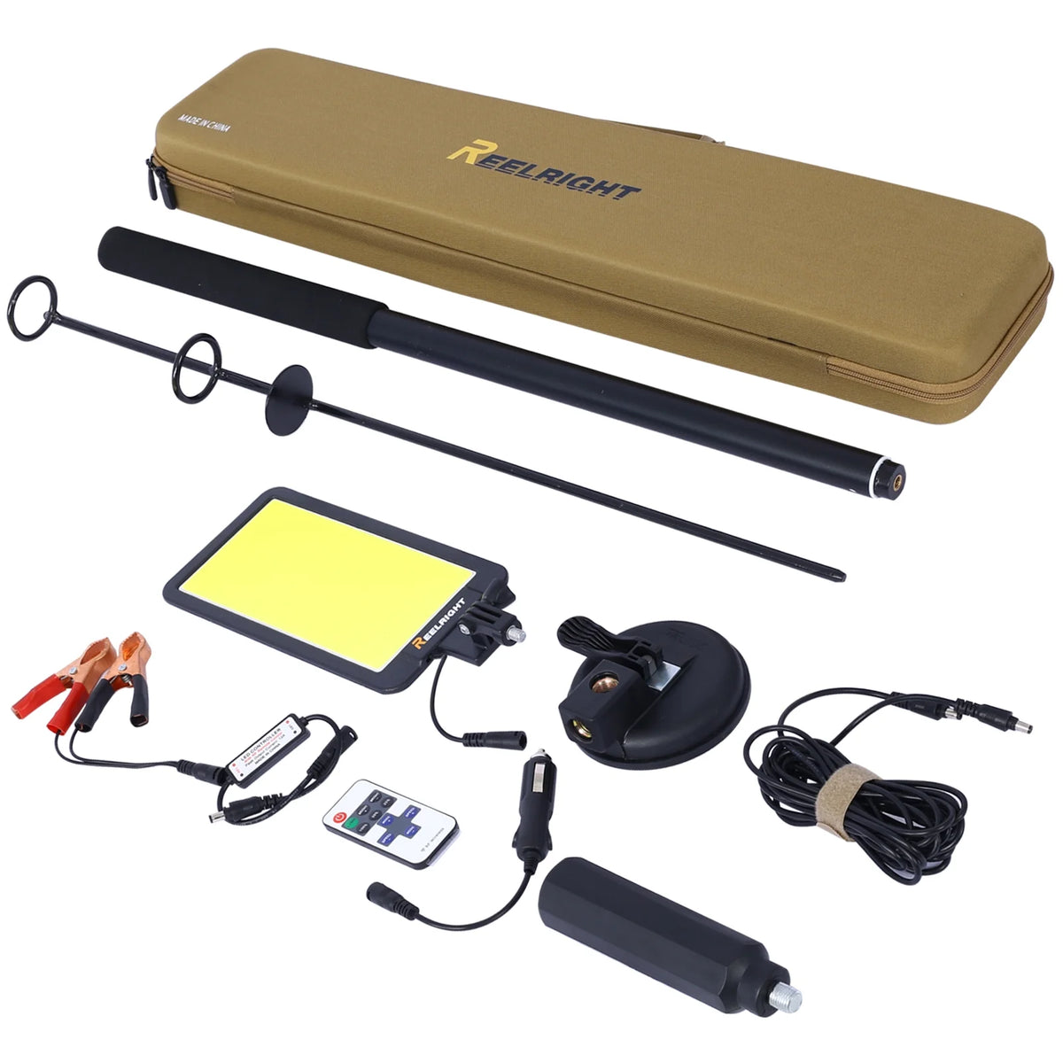 LED Camping Light, 12V 10000 Lumen Portable Outdoor Light with Telescoping Pole Magnetic Base D243