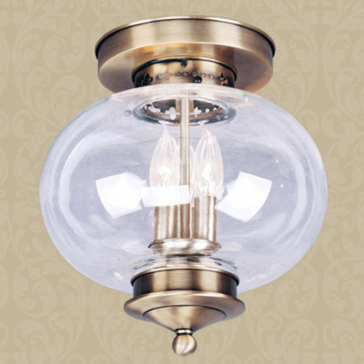 Antique Brass 1 Light Ceiling Mount A630393