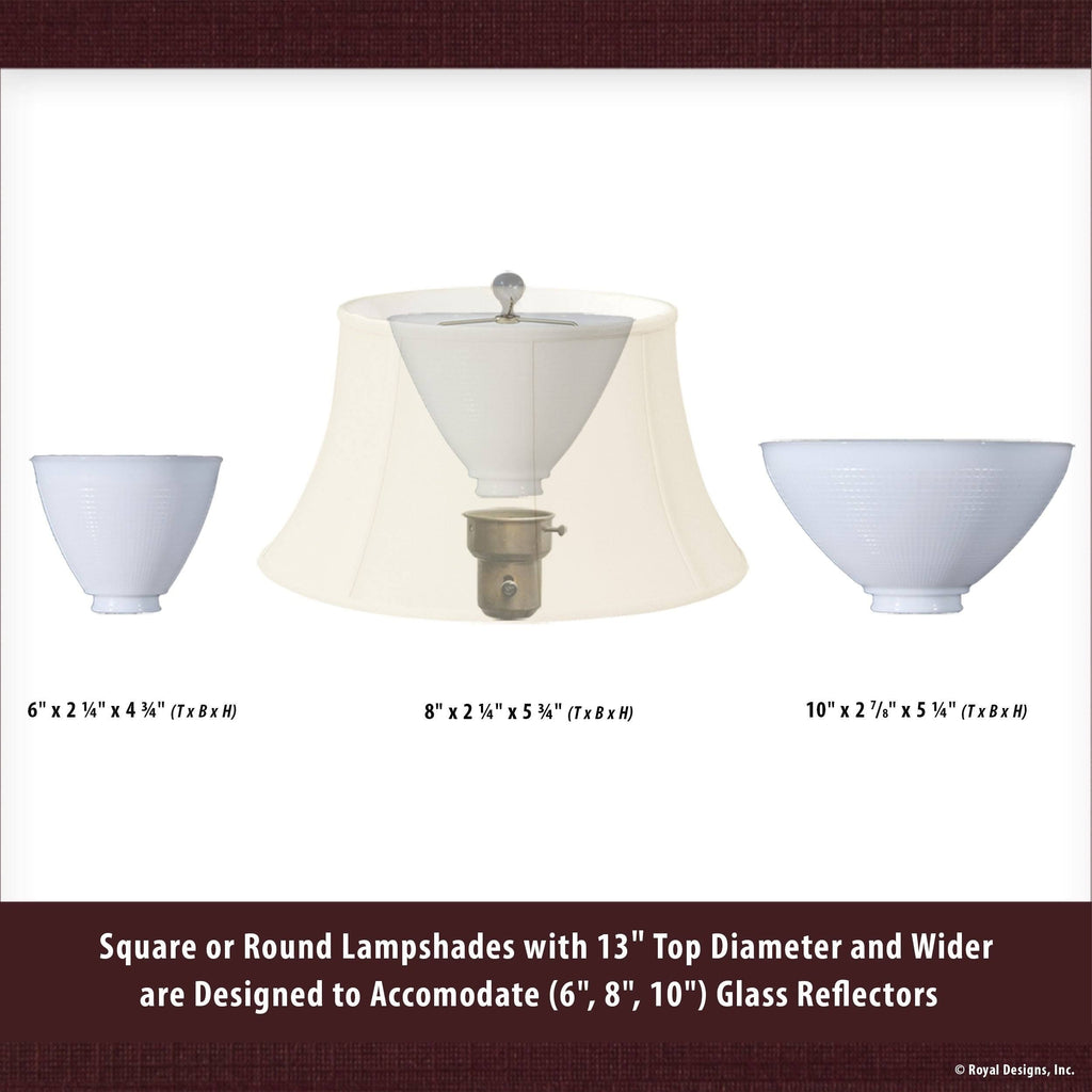 White Square Cut Corner Bell Lamp Shade M2060