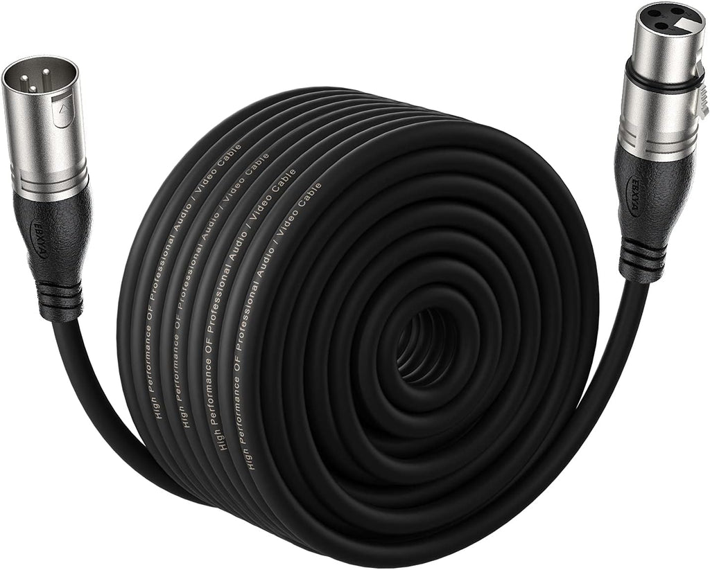 100 Ft XLR Microphone Cable, Black H451322