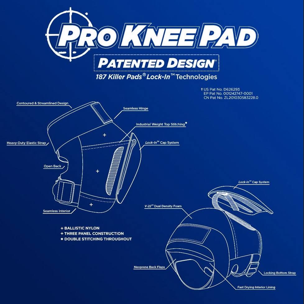 Black Knee Pads Z908
