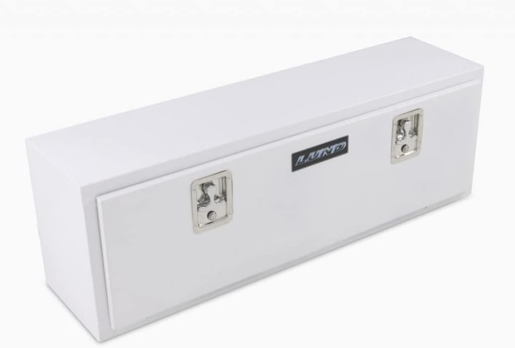 Steel Top Mount Storage Box White F749