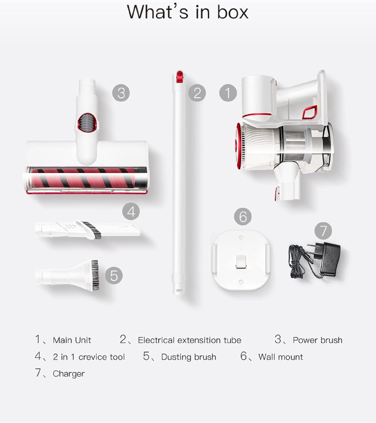 Cordless Stick Vacuum Cleaner 250W 20 KPA Handheld Stick Vacuum C3847
