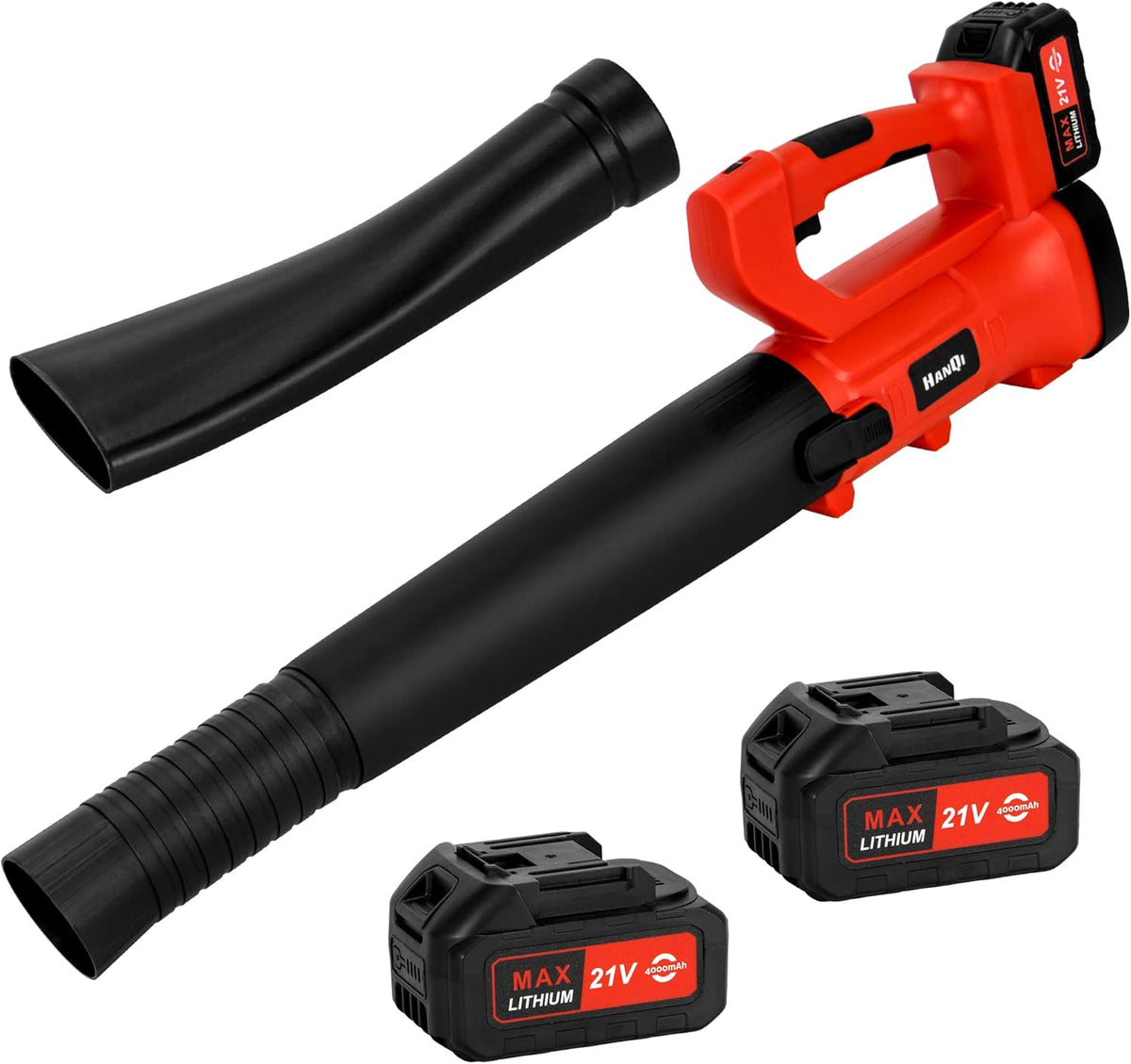 Cordless Handheld Leaf Blower 400CFM 6-Speed 150 MPH with 4.0Ah Battery & Charger Q9195
