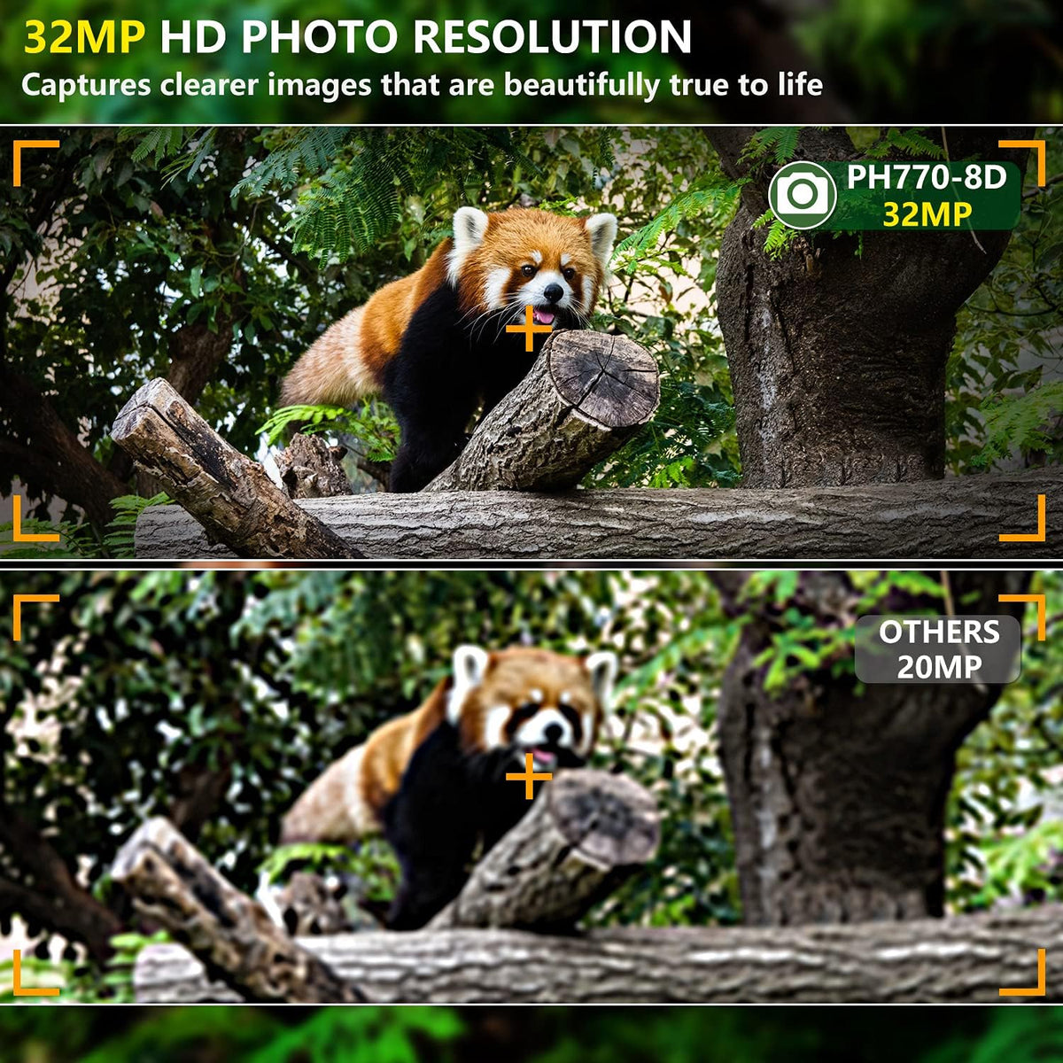 4K 32MP Dual Lens Trail Camera with Night Vision and 32GB Card L903