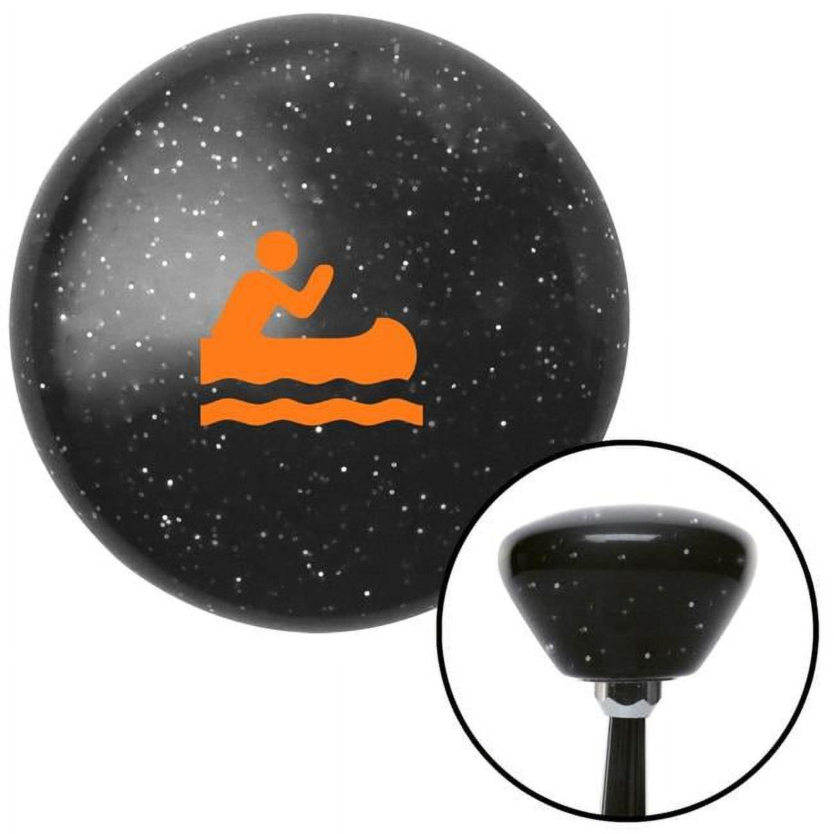 Black Retro Metal Flake Shift Knob with M16 x 1.5 Insert B178