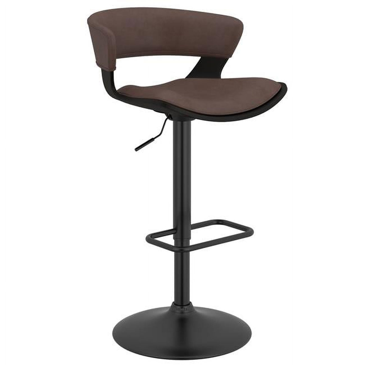 Adjustable Air Lift Stool in Brown & Black S845549