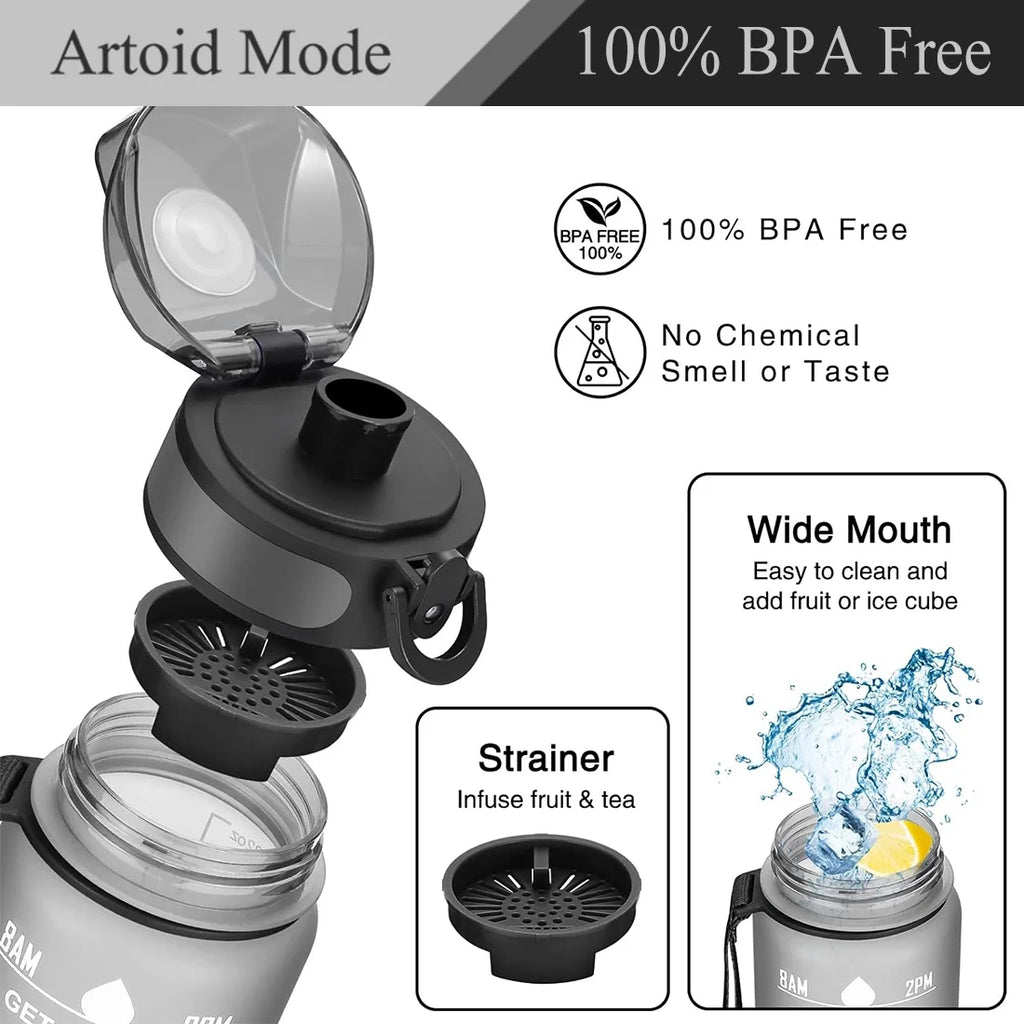 32 OZ Leakproof BPA Free Water Bottle with Straw A6602