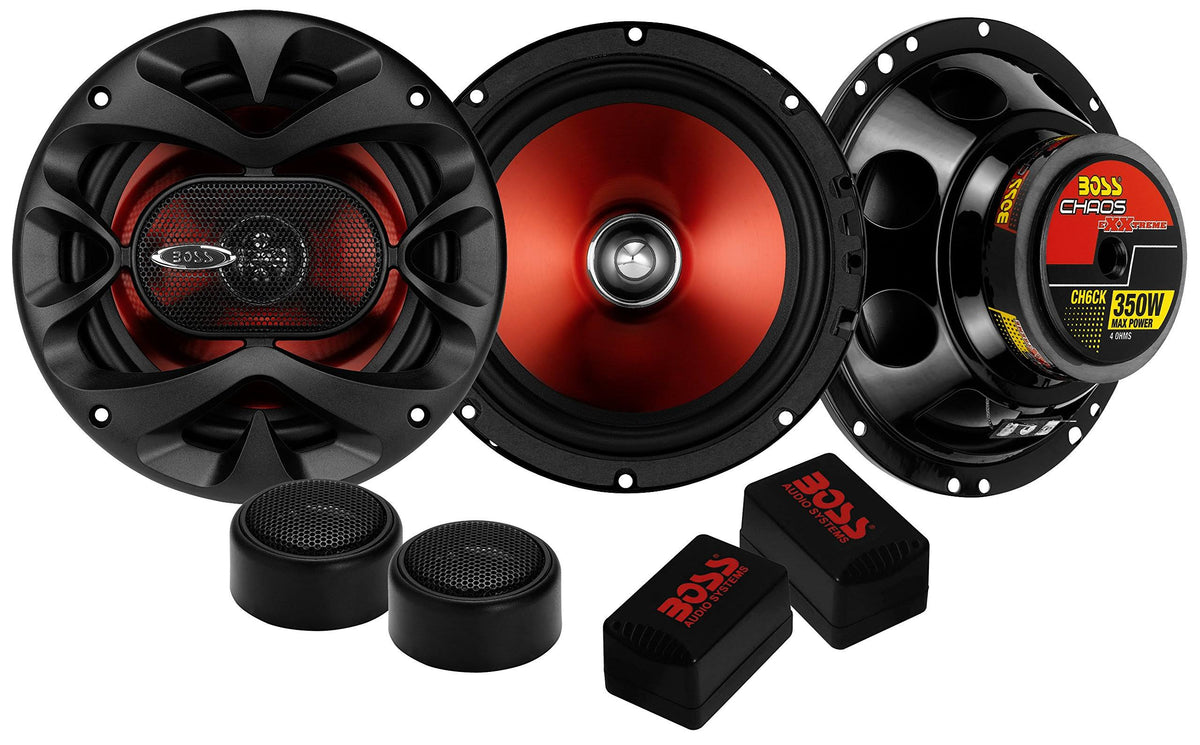 2 6.5 inch Component Car Speakers with Crossovers C4092