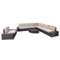 9 Piece Outdoor Wicker Sectional Sofa Set F50204
