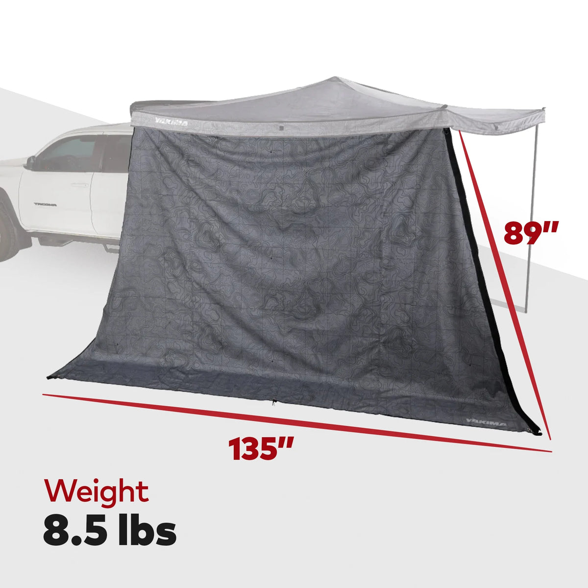 Gray Awning with Carrying Bag U6082