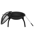 22" Wood Burning Fire Pit with Spark Guard F88438